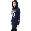 imageUltra Game NFL womens Tunic Hoodie Pullover Sweatshirt TerryBlue