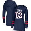 imageUltra Game NFL womens Tunic Hoodie Pullover Sweatshirt TerryBlue