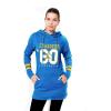 imageUltra Game NFL womens Tunic Hoodie Pullover Sweatshirt TerryBlue