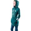 imageUltra Game NFL womens Tunic Hoodie Pullover Sweatshirt TerryGreen