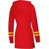 imageUltra Game NFL womens Tunic Hoodie Pullover Sweatshirt TerryTeam Color