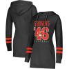 imageUltra Game NFL womens Tunic Hoodie Pullover Sweatshirt TerryTeam Color