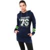 imageUltra Game NFL womens Tunic Hoodie Pullover Sweatshirt TerryTeam Color