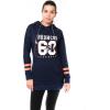 imageUltra Game NFL womens Tunic Hoodie Pullover Sweatshirt TerryTeam Color