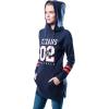 imageUltra Game NFL womens Tunic Hoodie Pullover Sweatshirt TerryTeam Color