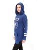 imageUltra Game NFL womens Tunic Hoodie Pullover Sweatshirt TerryTeam Color
