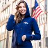 imageUltra Game Womens Full Zip Marl Knit Hoodie Sweatshirt JacketTeam Color Updated