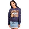 imageUltra Game Womens NFL Official Super Soft Oversized Cozy SweatshirtTeam Color Distressed