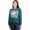 imageUltra Game Womens NFL Official Super Soft Oversized Cozy SweatshirtTeam Color Distressed