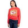 imageUltra Game Womens NFL Official Super Soft Oversized Cozy SweatshirtTeam Color Distressed