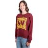imageUltra Game Womens NFL Official Super Soft Oversized Cozy SweatshirtTeam Color Distressed