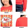 imageUltra Game Womens NFL Official Super Soft Oversized Cozy SweatshirtTeam Color Distressed