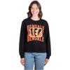 imageUltra Game Womens NFL Official Super Soft Oversized Cozy SweatshirtTeam Color Distressed