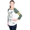imageUltra Game Womens NFL Official Super Soft Raglan Vintage Baseball TShirtWhite