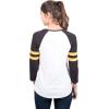 imageUltra Game Womens NFL Official Super Soft Raglan Vintage Baseball TShirtWhite