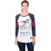 imageUltra Game Womens NFL Official Super Soft Raglan Vintage Baseball TShirtWhite