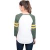 imageUltra Game Womens NFL Official Super Soft Raglan Vintage Baseball TShirtWhite