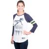 imageUltra Game Womens NFL Official Super Soft Raglan Vintage Baseball TShirtWhite