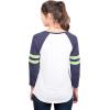 imageUltra Game Womens NFL Official Super Soft Raglan Vintage Baseball TShirtWhite