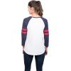 imageUltra Game Womens NFL Official Super Soft Raglan Vintage Baseball TShirtWhite