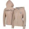 imageUltra Game Womens NFL Official Super Soft Sherpa Full Zip Hoodie Sweatshirt JacketSand