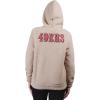 imageUltra Game Womens NFL Official Super Soft Sherpa Full Zip Hoodie Sweatshirt JacketSand