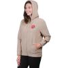 imageUltra Game Womens NFL Official Super Soft Sherpa Full Zip Hoodie Sweatshirt JacketSand