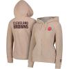 imageUltra Game Womens NFL Official Super Soft Sherpa Full Zip Hoodie Sweatshirt JacketSand