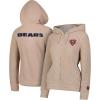 imageUltra Game Womens NFL Official Super Soft Sherpa Full Zip Hoodie Sweatshirt JacketSand