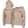 imageUltra Game Womens NFL Official Super Soft Sherpa Full Zip Hoodie Sweatshirt JacketSand