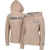 imageUltra Game Womens NFL Official Super Soft Sherpa Full Zip Hoodie Sweatshirt JacketSand