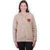 imageUltra Game Womens NFL Official Super Soft Sherpa Full Zip Hoodie Sweatshirt JacketSand