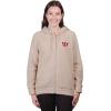 imageUltra Game Womens NFL Official Super Soft Sherpa Full Zip Hoodie Sweatshirt JacketSand