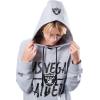 imageUltra Game Womens NFL Official Super Soft Tie Neck Hoodie SweatshirtHeather Gray