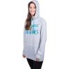 imageUltra Game Womens NFL Official Super Soft Tie Neck Hoodie SweatshirtHeather Gray