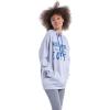 imageUltra Game Womens NFL Official Super Soft Tie Neck Hoodie SweatshirtHeather Gray
