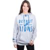 imageUltra Game Womens NFL Official Super Soft Tie Neck Hoodie SweatshirtHeather Gray