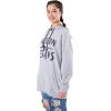 imageUltra Game Womens NFL Official Super Soft Tie Neck Hoodie SweatshirtHeather Gray