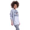imageUltra Game Womens NFL Official Super Soft Tie Neck Hoodie SweatshirtHeather Gray