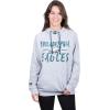 imageUltra Game Womens NFL Official Super Soft Tie Neck Hoodie SweatshirtHeather Gray