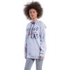imageUltra Game Womens NFL Official Super Soft Tie Neck Hoodie SweatshirtHeather Gray