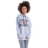imageUltra Game Womens NFL Official Super Soft Tie Neck Hoodie SweatshirtHeather Gray