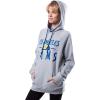 imageUltra Game Womens NFL Official Super Soft Tie Neck Hoodie SweatshirtHeather Gray
