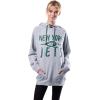 imageUltra Game Womens NFL Official Super Soft Tie Neck Hoodie SweatshirtHeather Gray