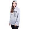 imageUltra Game Womens NFL Official Super Soft Tie Neck Hoodie SweatshirtHeather Gray