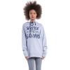 imageUltra Game Womens NFL Official Super Soft Tie Neck Hoodie SweatshirtHeather Gray