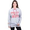imageUltra Game Womens NFL Official Super Soft Tie Neck Hoodie SweatshirtHeather Gray