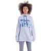 imageUltra Game Womens NFL Official Super Soft Tie Neck Hoodie SweatshirtHeather Gray