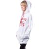 imageUltra Game Womens NFL Official Super Soft Tie Neck Hoodie SweatshirtWhite