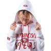 imageUltra Game Womens NFL Official Super Soft Tie Neck Hoodie SweatshirtWhite